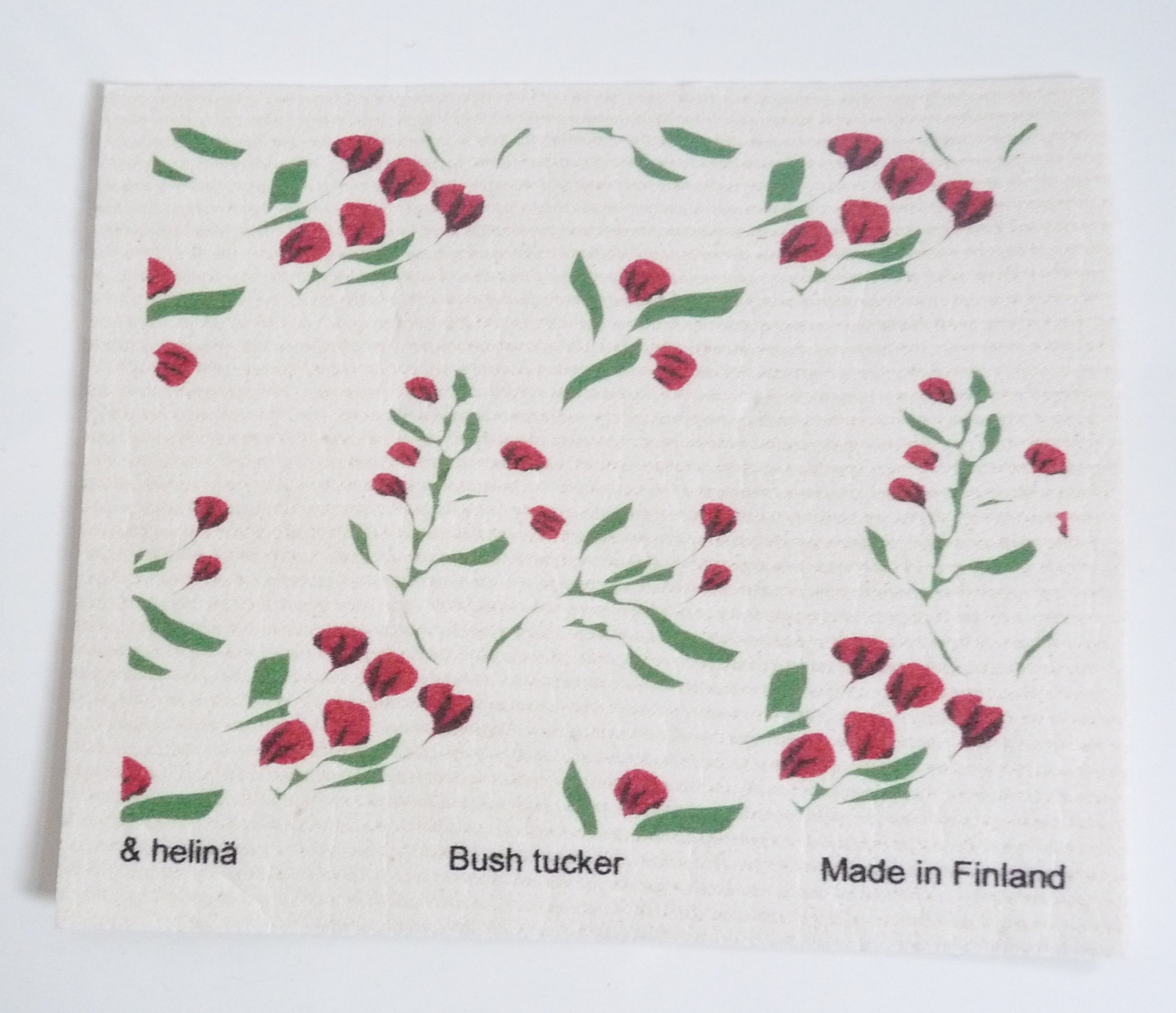 tea towel and dish cloth set;
Bush Tucker