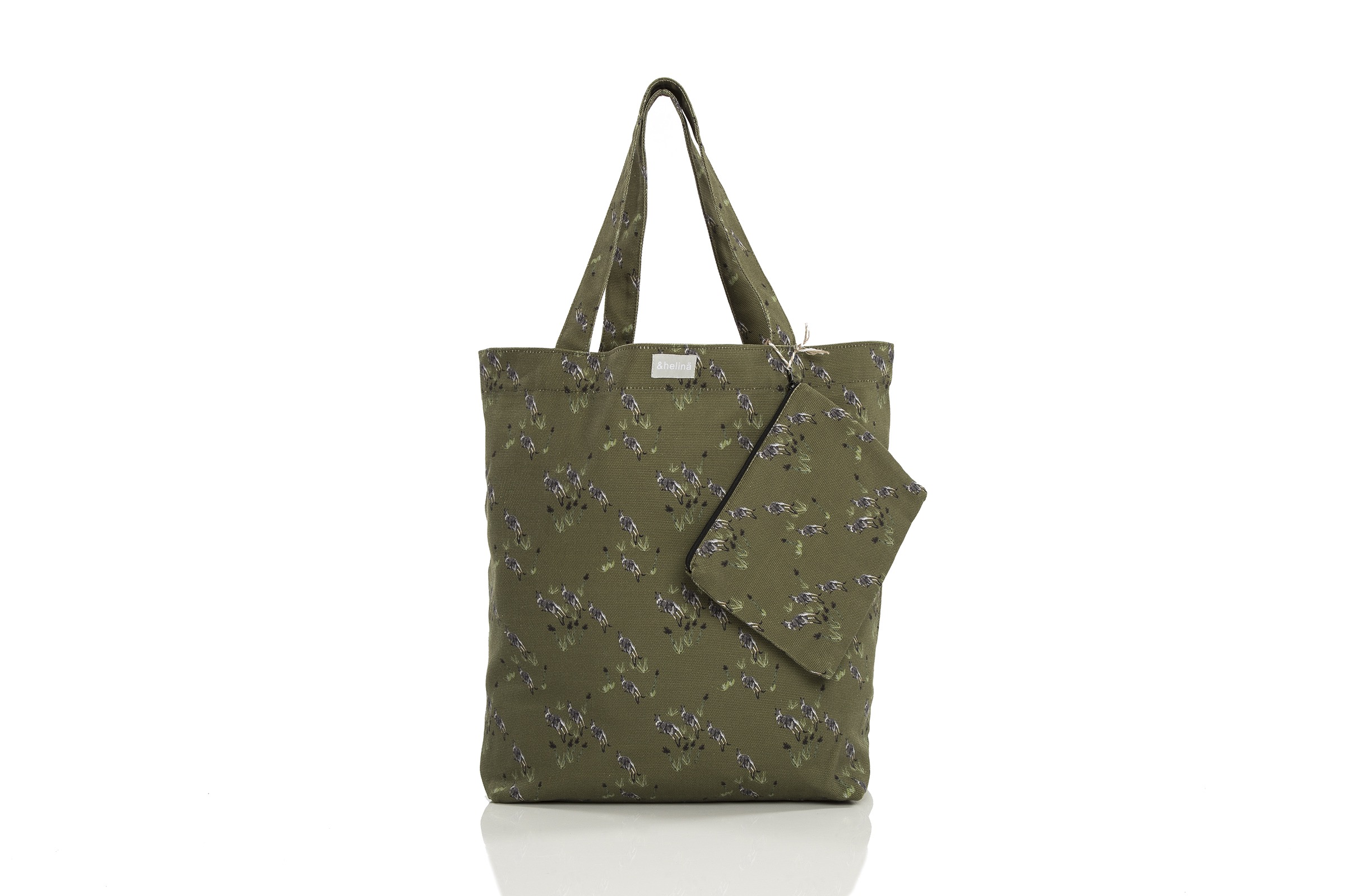 shopping bag + purse;
Kangaroos